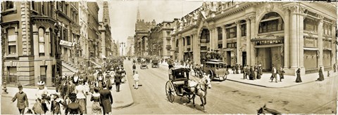Framed Fifth Ave 1902 Print