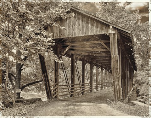 Framed Covered Bridge Print