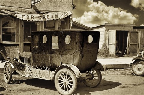 Framed Vintage Auto Print