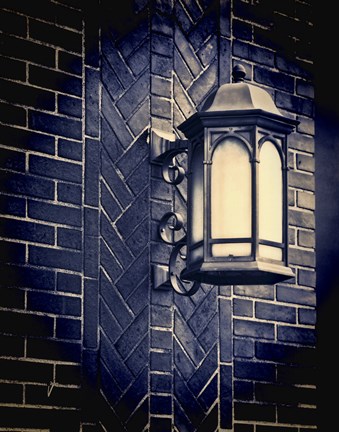 Framed Street Lamp Print