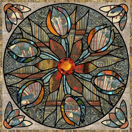 Framed Mandala Ibis Print