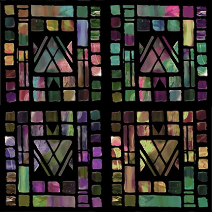 Framed Quilt of Glass Print