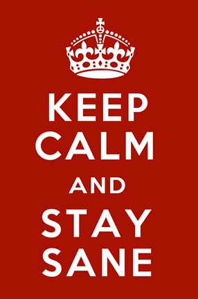 Framed Keep Calm IV Print