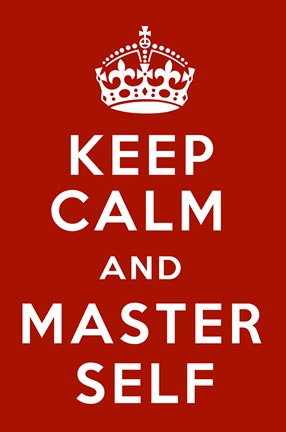 Framed Keep Calm V Print