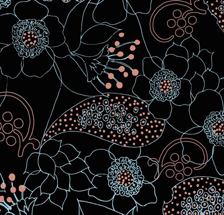 Framed Dominique Black Print