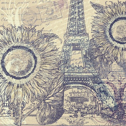 Framed Paris Pastiche II Print