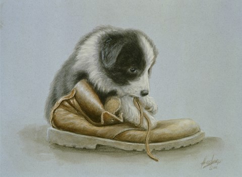 Framed Chewing Print