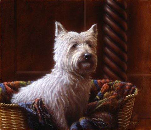 Framed Westie 7 Print