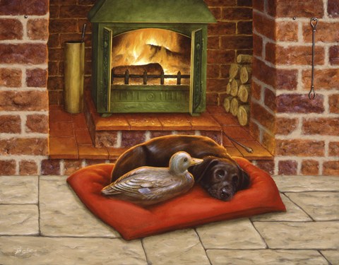 Framed Snuggling Print