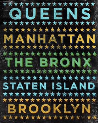 Framed Boroughs 1 Print