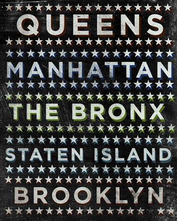 Framed Boroughs 2 Print