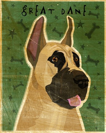 Framed Great Dane 1 Print