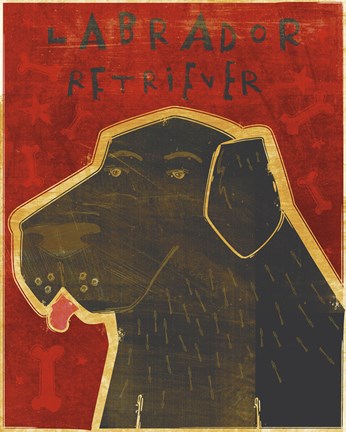 Framed Lab (black) Print