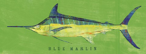 Framed Blue Marlin Print