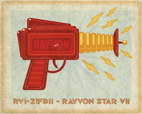 Framed Rayvon Star VII Print