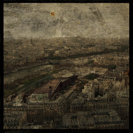 Framed Paris Skyline I Print