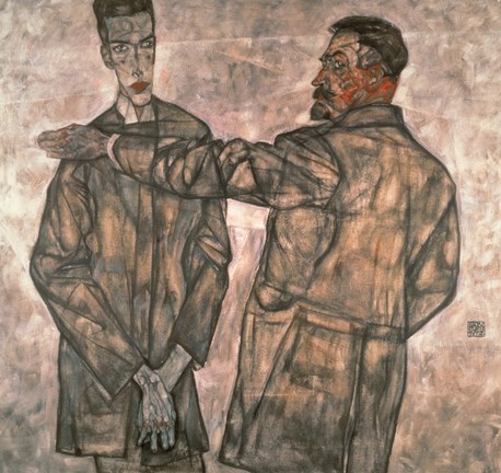 Framed Double Portrait Of Otto And Heinrich Benesch, 1913 Print