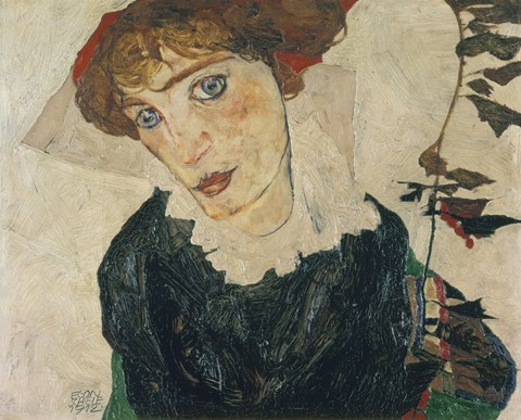 Framed Portrait Of Wally, 1912 Print