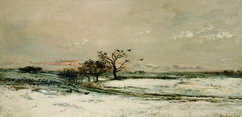 Framed Winter, 1873 Print