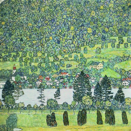 Framed Waldabhang In Unterach Am Attersee, 1917 Print