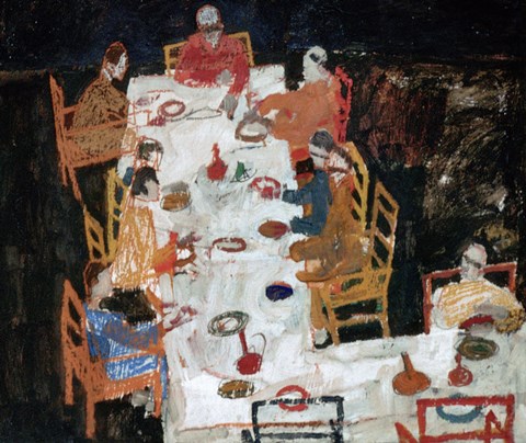 Framed Sketch For A Group Portrait, 1918 Print