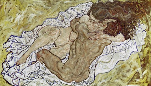 Framed Embrace (Lovers II), 1917 Print