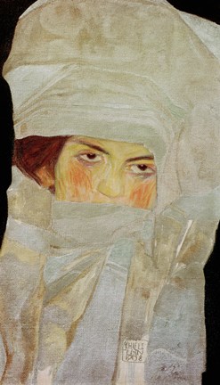Framed Artist'S Sister Melanie With Silver-Colored Scarves, 1908 Print