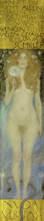 Framed Nude Veritas, 1899 Print