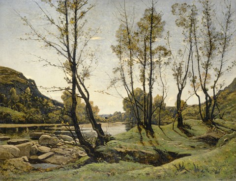 Framed Aumance Valley, 1875 Print