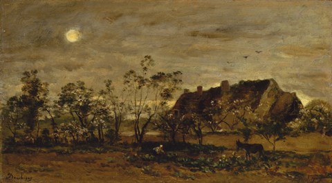 Framed Evening At Honfleur Print