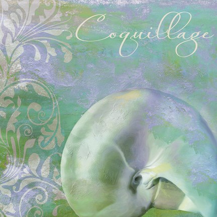 Framed Painted Sea II Print