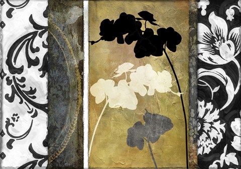 Framed Gardenscape I Print