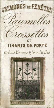 Framed Signes Francais I Print