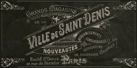 Framed Signes Francais V Print