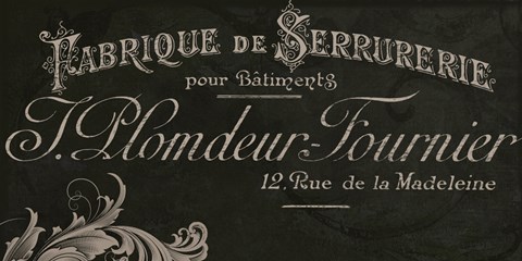 Framed Signes Francais VII Print