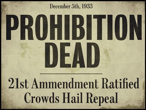 Framed Prohibition Print