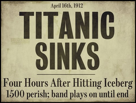 Framed Titanic Print