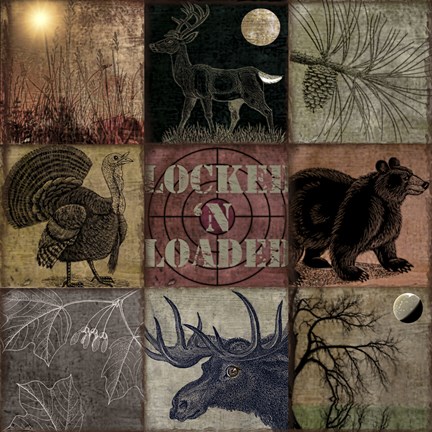 Framed Cabela Clock Print