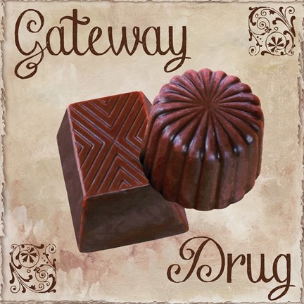 Framed Chocolate Therapy II Print