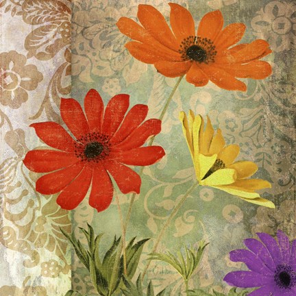 Framed Fiesta I Print