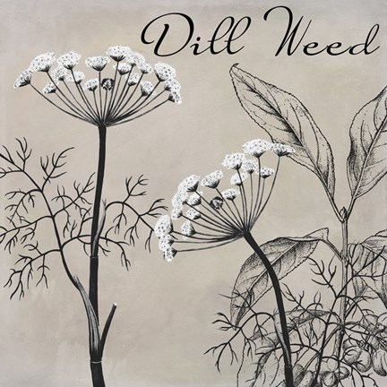 Framed Flowering Herbs III Print