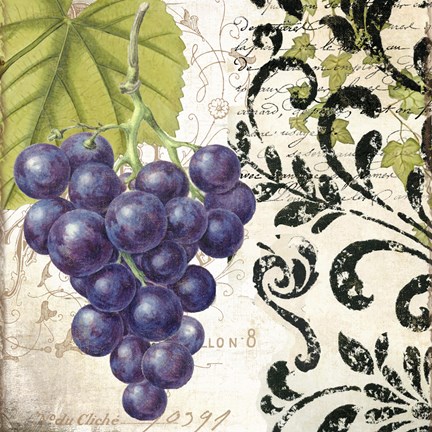 Framed Les Fruits Jardin II Print