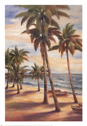 Framed Tropical Paradise II Print