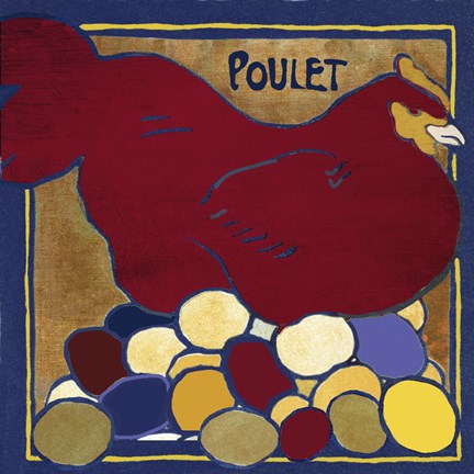 Framed Poulets II Print