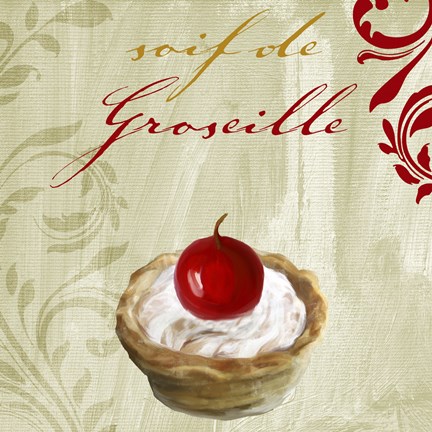 Framed Tartes Francais, Currant Print