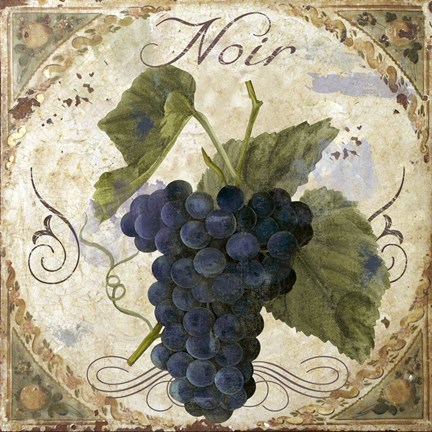 Framed Tuscany Table Noir Print