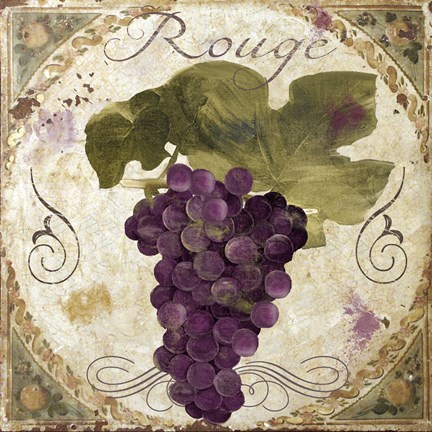 Framed Tuscany Table Rouge Print