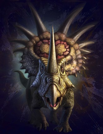 Framed Styracosaurus Print