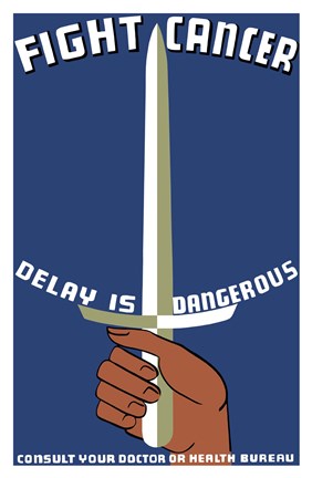 Framed Fight Cancer Print