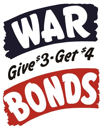 Framed World War II Bonds Print